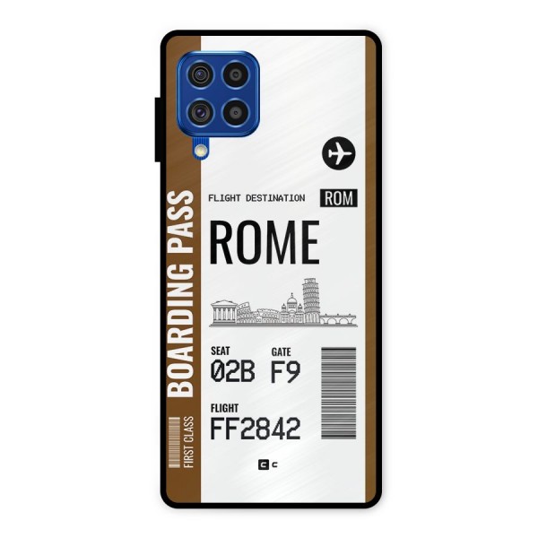 Rome Boarding Pass Metal Back Case for Galaxy F62