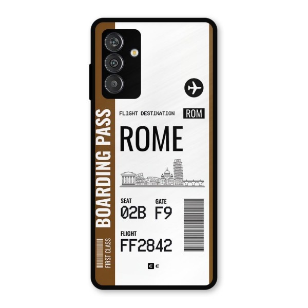 Rome Boarding Pass Metal Back Case for Galaxy M14 5G