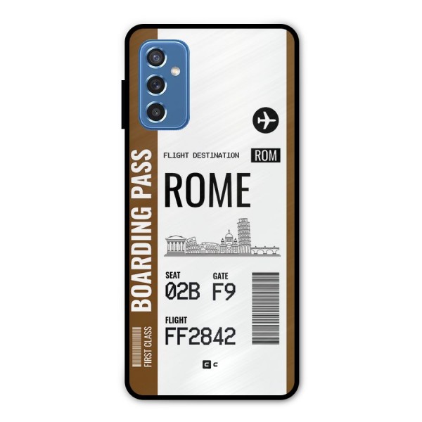 Rome Boarding Pass Metal Back Case for Galaxy M52 5G