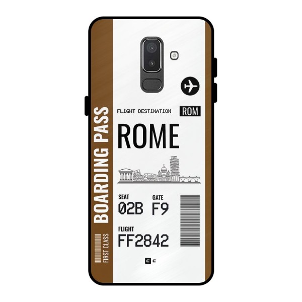 Rome Boarding Pass Metal Back Case for Galaxy On8 (2018)