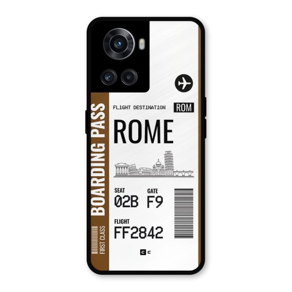 Rome Boarding Pass Metal Back Case for OnePlus 10R