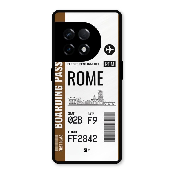 Rome Boarding Pass Metal Back Case for OnePlus 11R