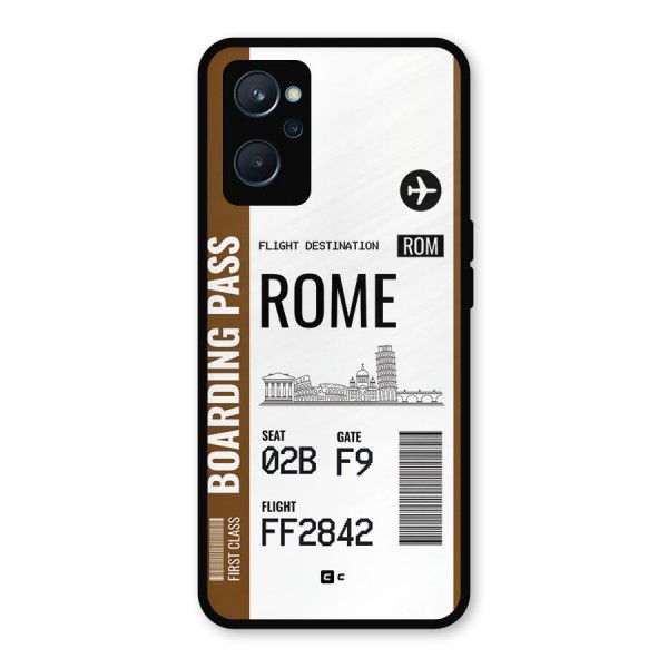 Rome Boarding Pass Metal Back Case for Realme 9i