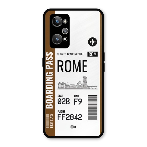 Rome Boarding Pass Metal Back Case for Realme GT 2