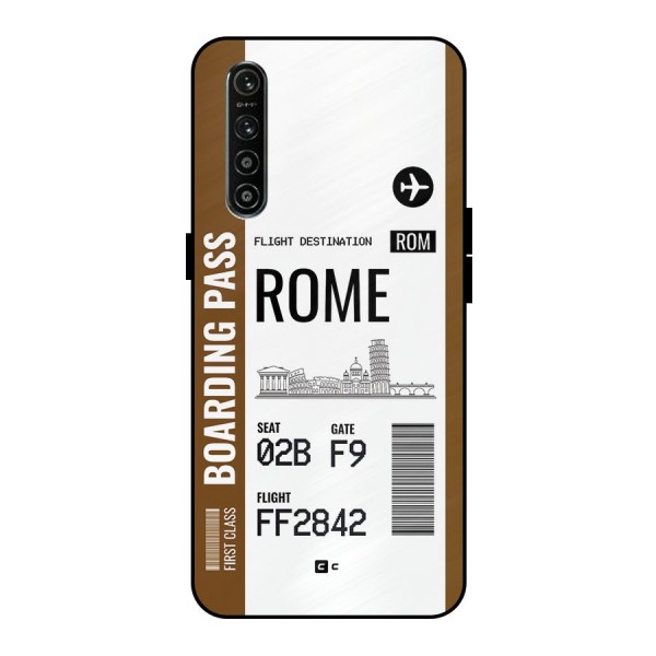 Rome Boarding Pass Metal Back Case for Realme XT