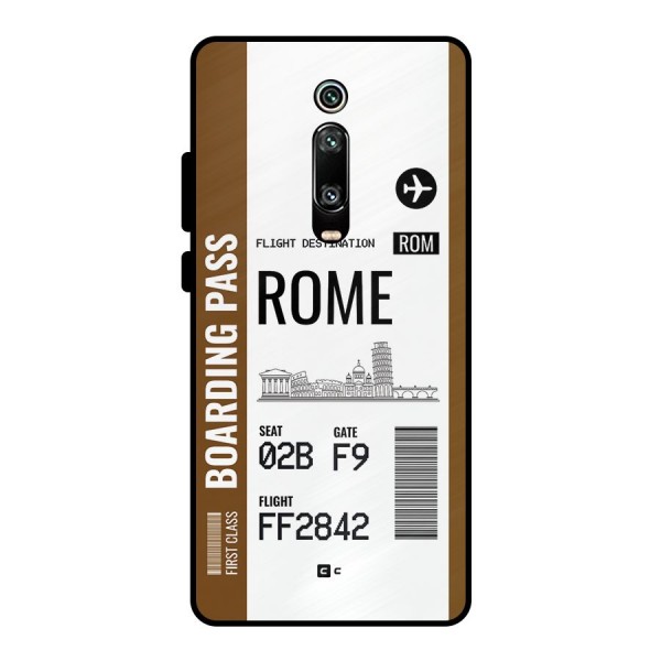 Rome Boarding Pass Metal Back Case for Redmi K20 Pro