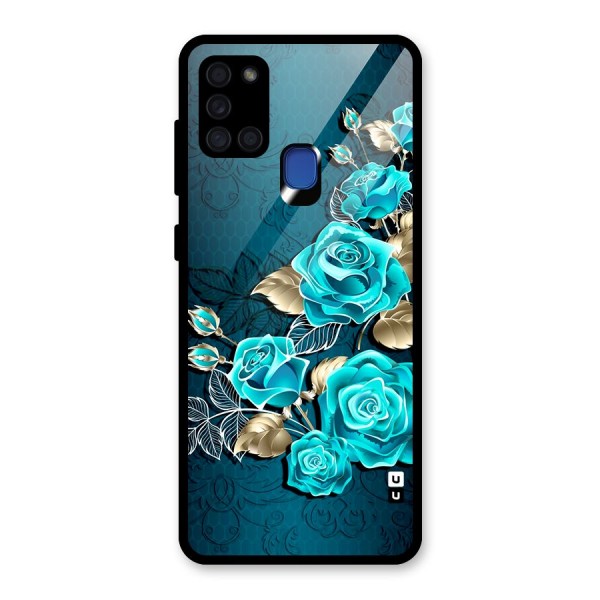 Rose Sheet Glass Back Case for Galaxy A21s