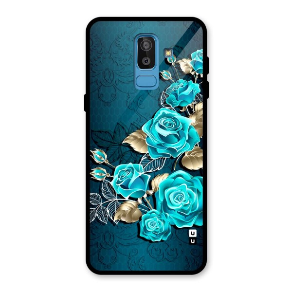 Rose Sheet Glass Back Case for Galaxy J8