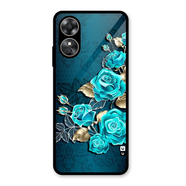 Rose Sheet Glass Back Case for Oppo A17