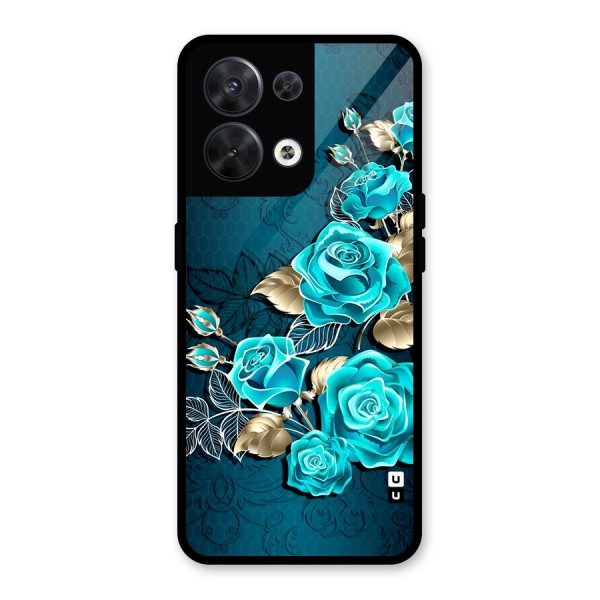 Rose Sheet Glass Back Case for Oppo Reno8 5G