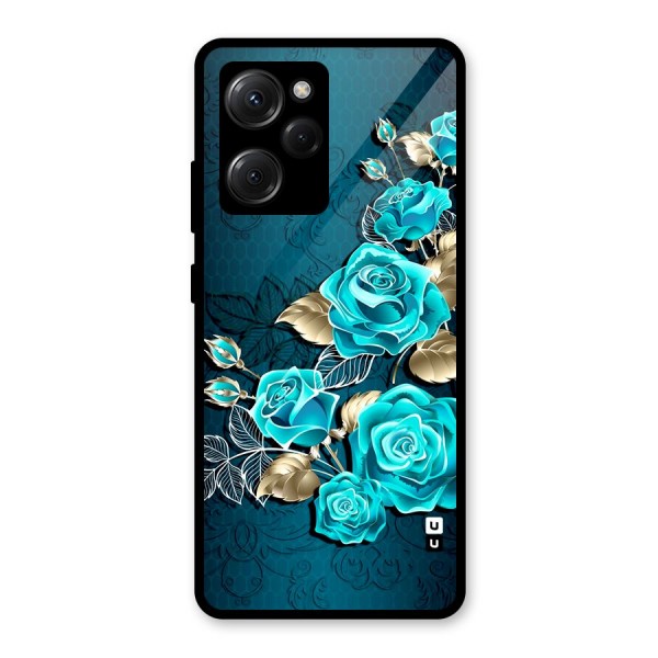 Rose Sheet Glass Back Case for Poco X5 Pro