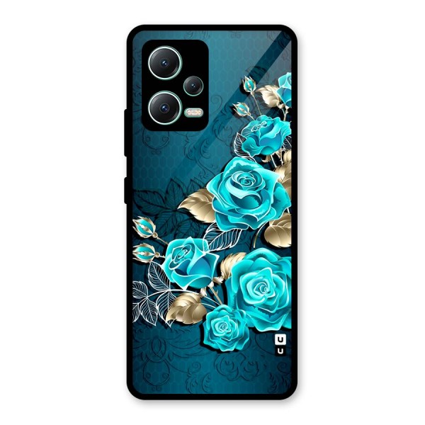 Rose Sheet Glass Back Case for Redmi Note 12 5G