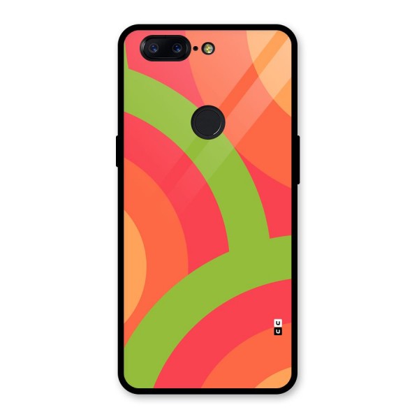 Rounded Shapes Glass Back Case for OnePlus 5T