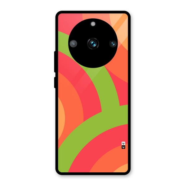 Rounded Shapes Glass Back Case for Realme Narzo 60 Pro