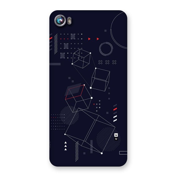 Royal Abstract Shapes Back Case for Canvas Fire 4 (A107)