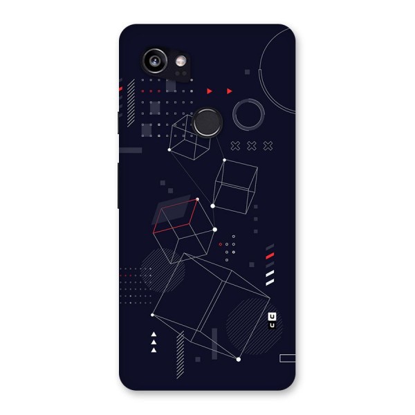 Royal Abstract Shapes Back Case for Google Pixel 2 XL