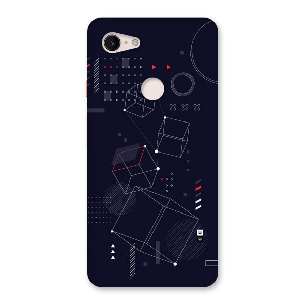 Royal Abstract Shapes Back Case for Google Pixel 3 XL