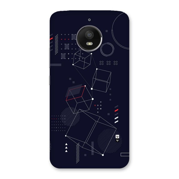 Royal Abstract Shapes Back Case for Moto E4 Plus