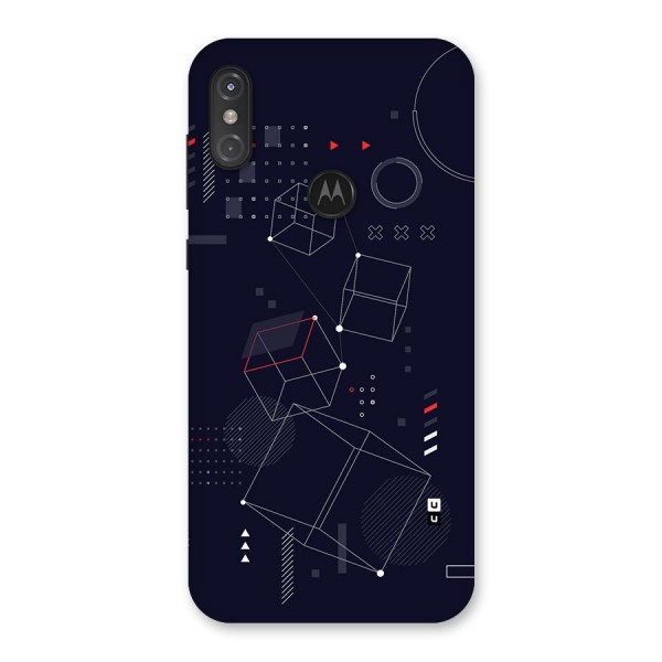 Royal Abstract Shapes Back Case for Motorola One Power