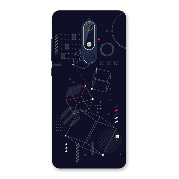 Royal Abstract Shapes Back Case for Nokia 5.1