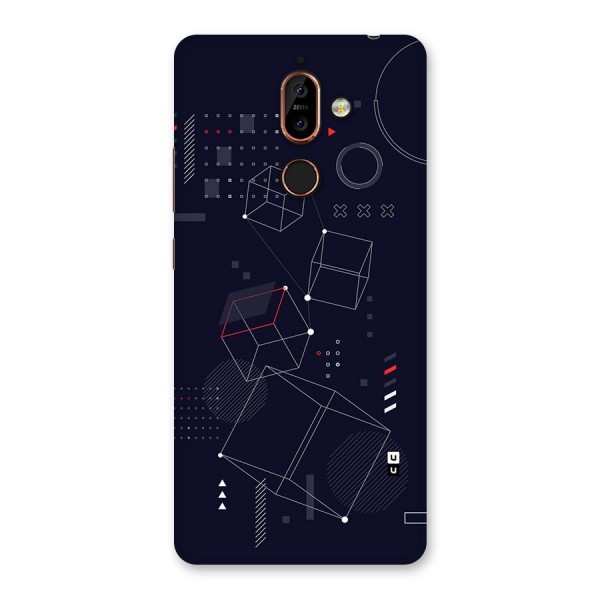 Royal Abstract Shapes Back Case for Nokia 7 Plus