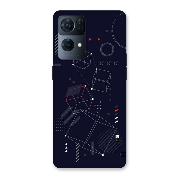 Royal Abstract Shapes Back Case for Oppo Reno7 Pro 5G