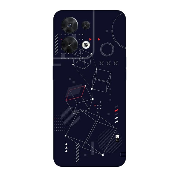 Royal Abstract Shapes Back Case for Oppo Reno8 5G