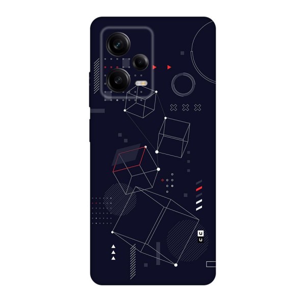 Royal Abstract Shapes Back Case for Redmi Note 12 Pro