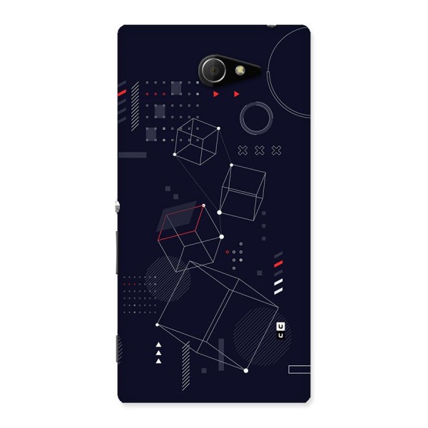 Royal Abstract Shapes Back Case for Xperia M2