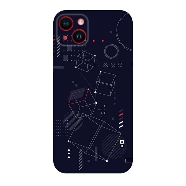 Royal Abstract Shapes Back Case for iPhone 14 Plus