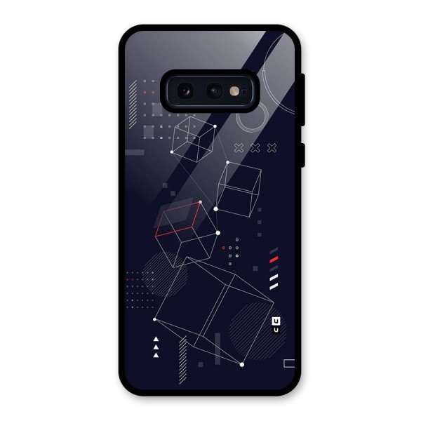 Royal Abstract Shapes Glass Back Case for Galaxy S10e