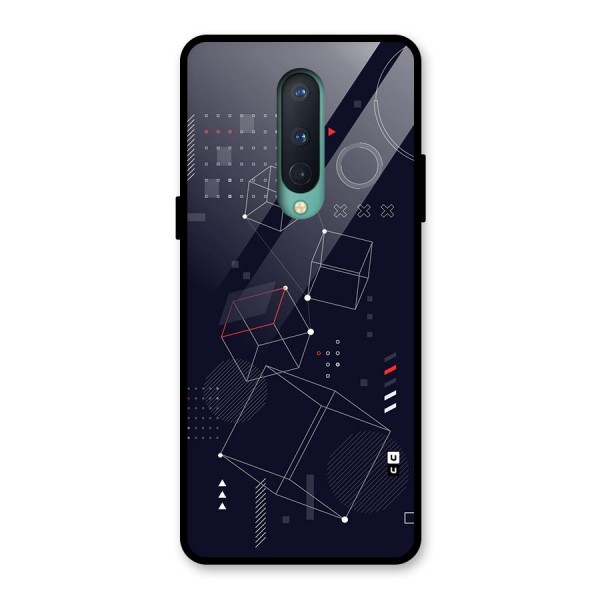 Royal Abstract Shapes Glass Back Case for OnePlus 8