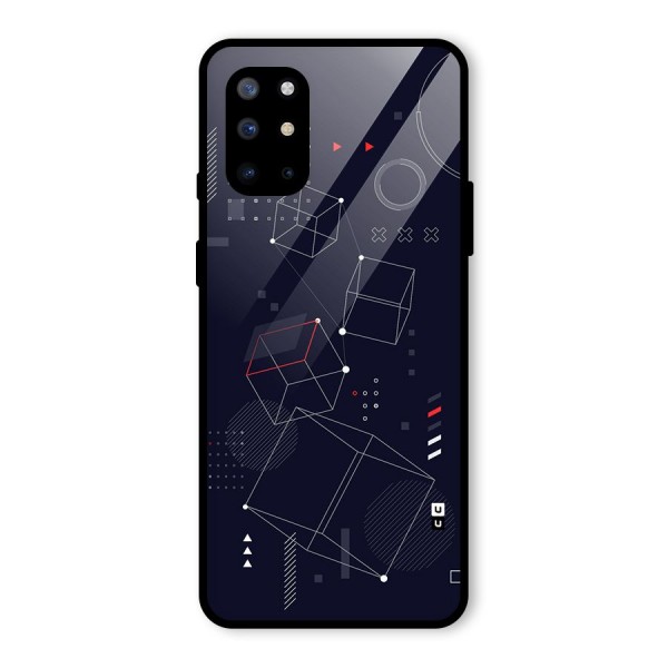 Royal Abstract Shapes Glass Back Case for OnePlus 8T