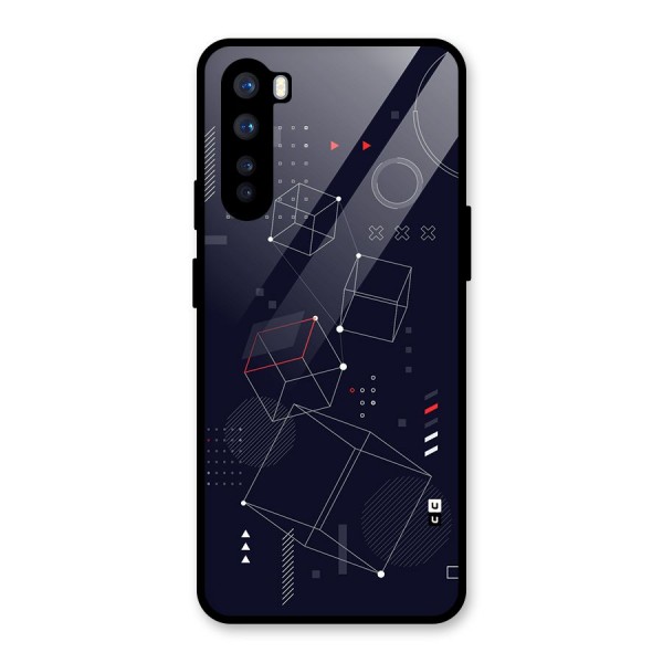 Royal Abstract Shapes Glass Back Case for OnePlus Nord