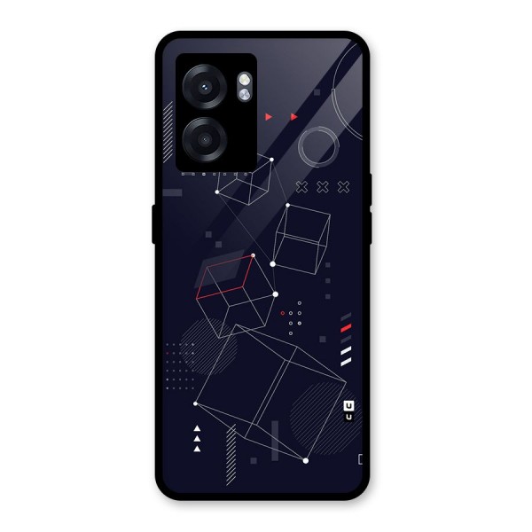 Royal Abstract Shapes Glass Back Case for Oppo K10 (5G)