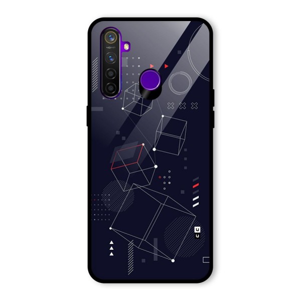 Royal Abstract Shapes Glass Back Case for Realme 5 Pro