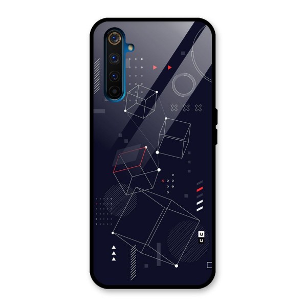 Royal Abstract Shapes Glass Back Case for Realme 6 Pro