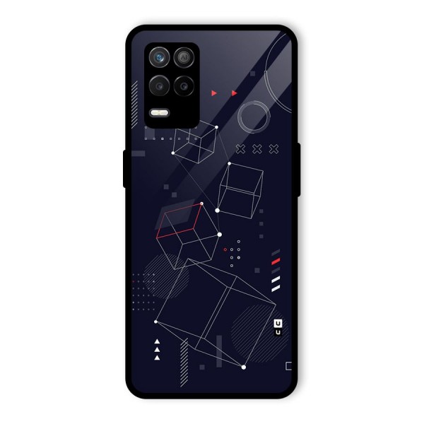 Royal Abstract Shapes Glass Back Case for Realme 9 5G