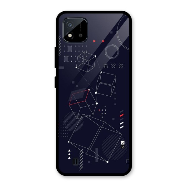 Royal Abstract Shapes Glass Back Case for Realme C11 2021