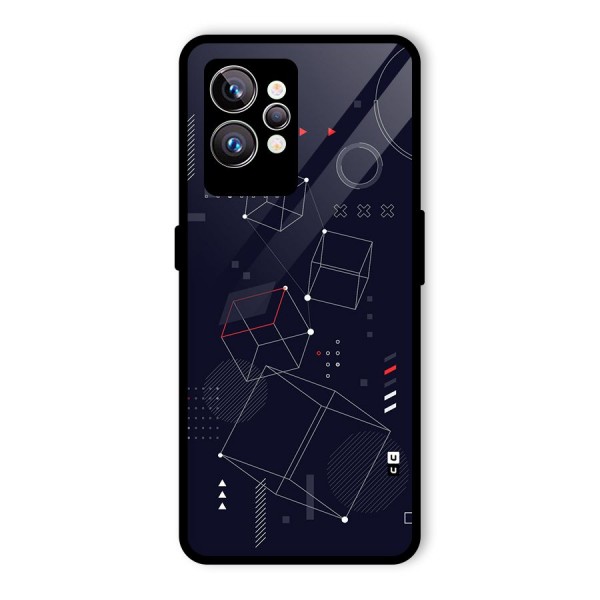 Royal Abstract Shapes Glass Back Case for Realme GT2 Pro