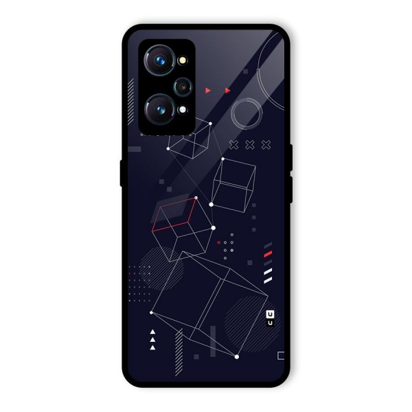 Royal Abstract Shapes Glass Back Case for Realme GT 2