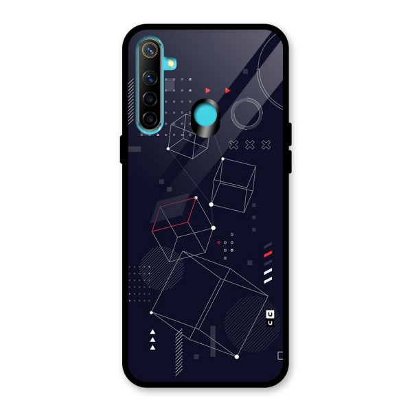 Royal Abstract Shapes Glass Back Case for Realme Narzo 10