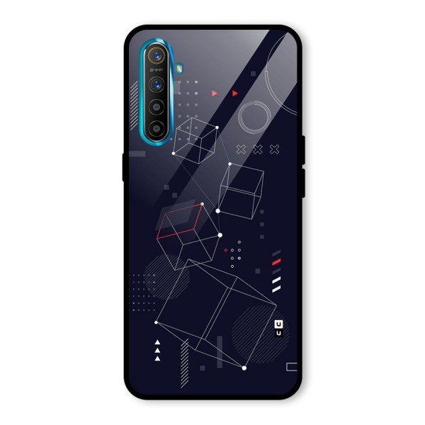 Royal Abstract Shapes Glass Back Case for Realme X2