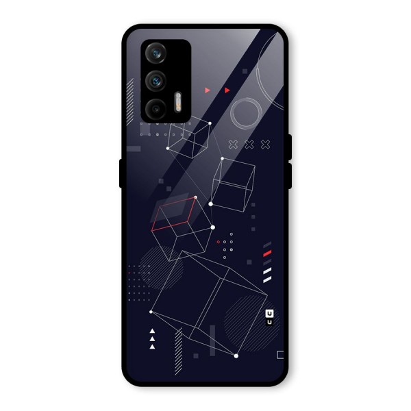 Royal Abstract Shapes Glass Back Case for Realme X7 Max