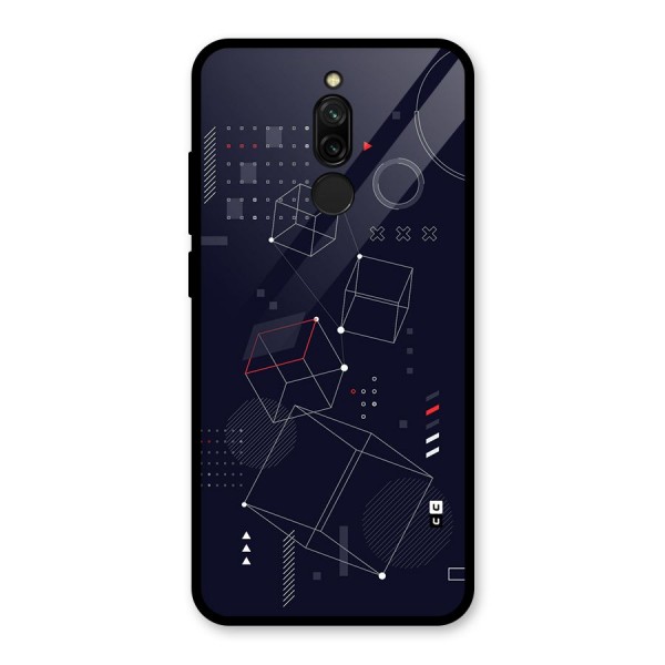 Royal Abstract Shapes Glass Back Case for Redmi 8