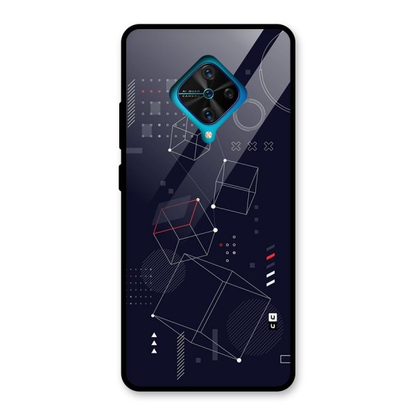 Royal Abstract Shapes Glass Back Case for Vivo S1 Pro