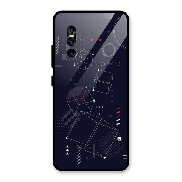 Royal Abstract Shapes Glass Back Case for Vivo V15 Pro