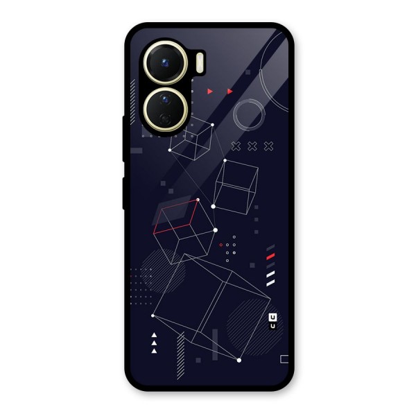 Royal Abstract Shapes Glass Back Case for Vivo Y16