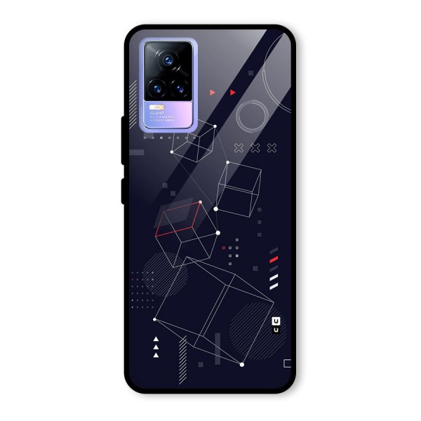 Royal Abstract Shapes Glass Back Case for Vivo Y73