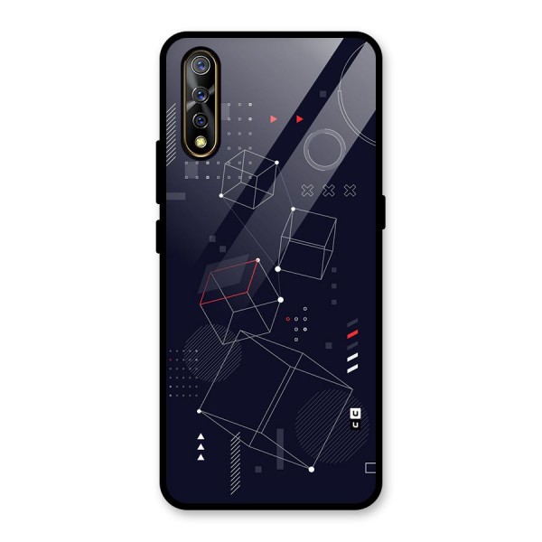 Royal Abstract Shapes Glass Back Case for Vivo Z1x